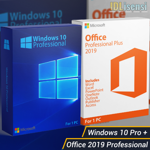 Windows 10 Pro dan Office 2019 Pro Plus - Original Retail Windows 10 Pro dan Office 2019 Pro Plus - Original Retail
